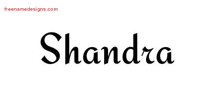 Calligraphic Stylish Name Tattoo Designs Shandra Download Free