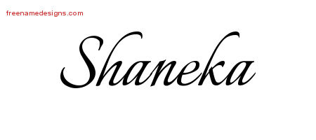 Calligraphic Name Tattoo Designs Shaneka Download Free