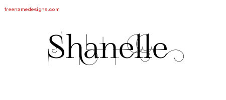 Decorated Name Tattoo Designs Shanelle Free