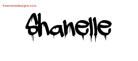 Graffiti Name Tattoo Designs Shanelle Free Lettering