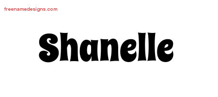Groovy Name Tattoo Designs Shanelle Free Lettering