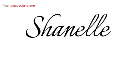 Calligraphic Name Tattoo Designs Shanelle Download Free