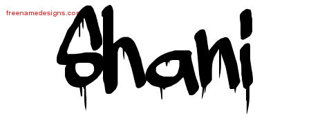 Graffiti Name Tattoo Designs Shani Free Lettering