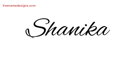 Cursive Name Tattoo Designs Shanika Download Free
