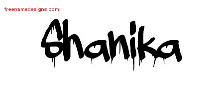 Graffiti Name Tattoo Designs Shanika Free Lettering