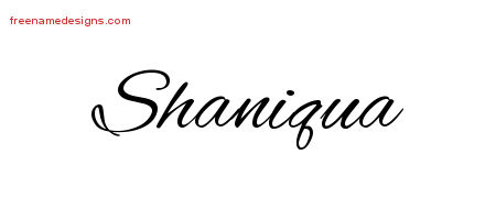 Cursive Name Tattoo Designs Shaniqua Download Free