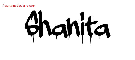 Graffiti Name Tattoo Designs Shanita Free Lettering