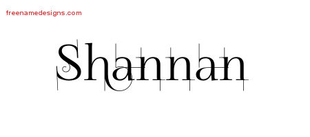Decorated Name Tattoo Designs Shannan Free