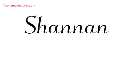 Elegant Name Tattoo Designs Shannan Free Graphic