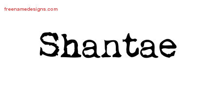 Vintage Writer Name Tattoo Designs Shantae Free Lettering