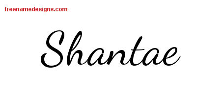 Lively Script Name Tattoo Designs Shantae Free Printout