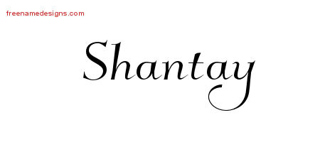 Elegant Name Tattoo Designs Shantay Free Graphic