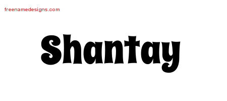 Groovy Name Tattoo Designs Shantay Free Lettering