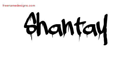 Graffiti Name Tattoo Designs Shantay Free Lettering