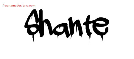 Graffiti Name Tattoo Designs Shante Free Lettering