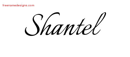 Calligraphic Name Tattoo Designs Shantel Download Free
