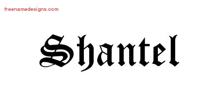 Blackletter Name Tattoo Designs Shantel Graphic Download