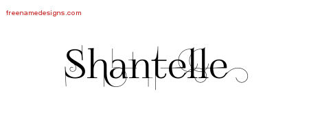 Decorated Name Tattoo Designs Shantelle Free