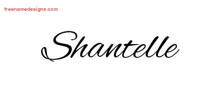 Cursive Name Tattoo Designs Shantelle Download Free
