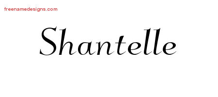 Elegant Name Tattoo Designs Shantelle Free Graphic
