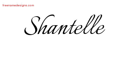 Calligraphic Name Tattoo Designs Shantelle Download Free