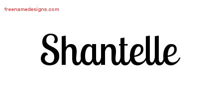 Handwritten Name Tattoo Designs Shantelle Free Download