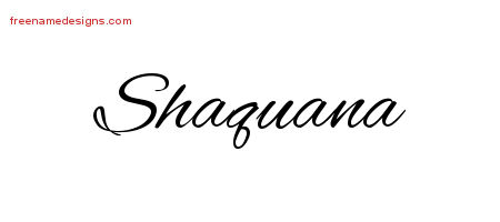 Cursive Name Tattoo Designs Shaquana Download Free
