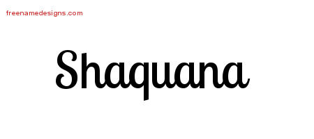 Handwritten Name Tattoo Designs Shaquana Free Download