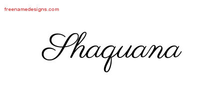 Classic Name Tattoo Designs Shaquana Graphic Download