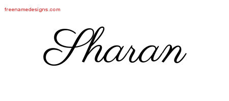Classic Name Tattoo Designs Sharan Graphic Download