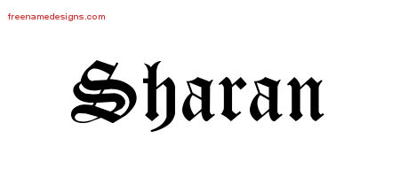Blackletter Name Tattoo Designs Sharan Graphic Download