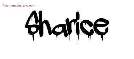 Graffiti Name Tattoo Designs Sharice Free Lettering