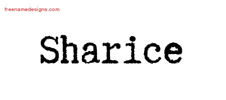 Typewriter Name Tattoo Designs Sharice Free Download