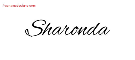 Cursive Name Tattoo Designs Sharonda Download Free