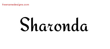 Calligraphic Stylish Name Tattoo Designs Sharonda Download Free