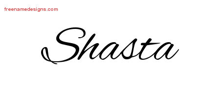 Cursive Name Tattoo Designs Shasta Download Free