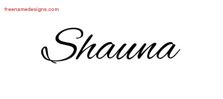 Cursive Name Tattoo Designs Shauna Download Free