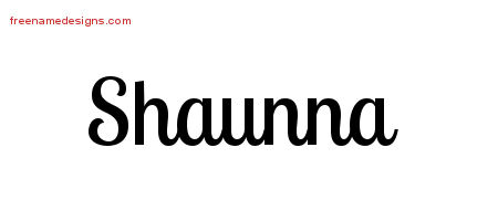 Handwritten Name Tattoo Designs Shaunna Free Download