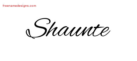 Cursive Name Tattoo Designs Shaunte Download Free