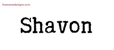 Typewriter Name Tattoo Designs Shavon Free Download