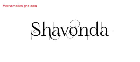 Decorated Name Tattoo Designs Shavonda Free