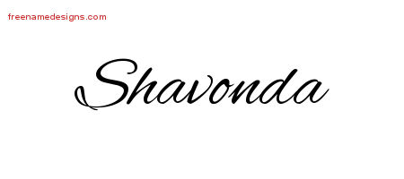 Cursive Name Tattoo Designs Shavonda Download Free