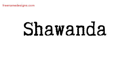 Typewriter Name Tattoo Designs Shawanda Free Download