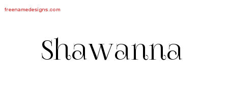 Vintage Name Tattoo Designs Shawanna Free Download