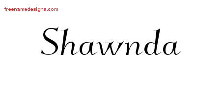 Elegant Name Tattoo Designs Shawnda Free Graphic