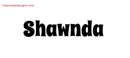 Groovy Name Tattoo Designs Shawnda Free Lettering