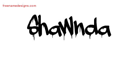 Graffiti Name Tattoo Designs Shawnda Free Lettering