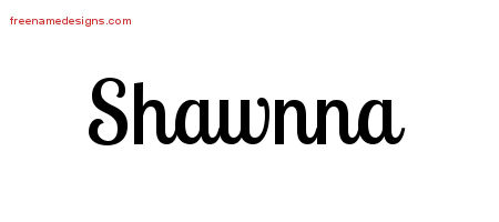 Handwritten Name Tattoo Designs Shawnna Free Download