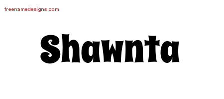 Groovy Name Tattoo Designs Shawnta Free Lettering