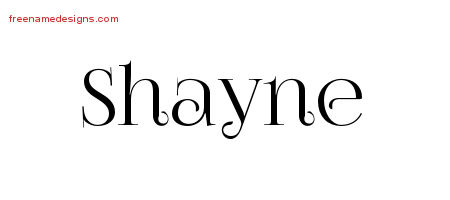 Vintage Name Tattoo Designs Shayne Free Download